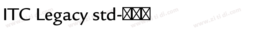 ITC Legacy std字体转换